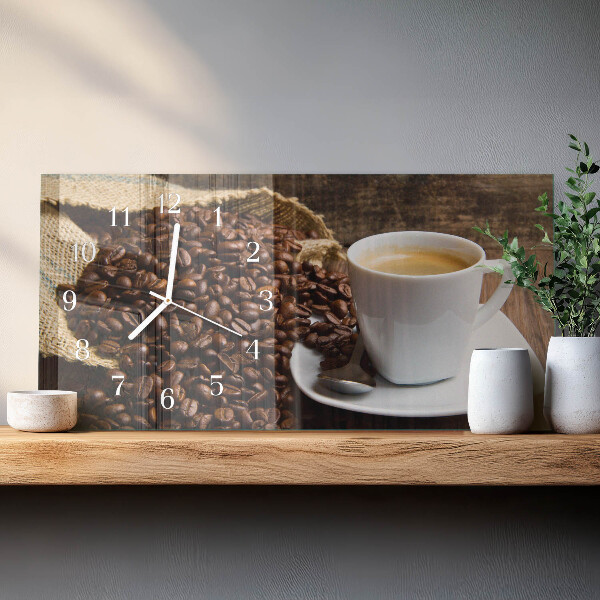 Reloj horizontal Café