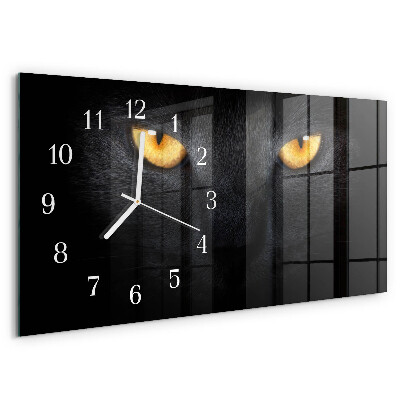 Reloj horizontal Gato