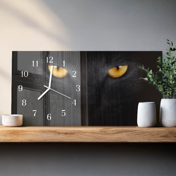 Reloj horizontal Gato