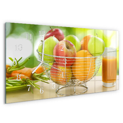 Reloj horizontal Fruta Y Zumo