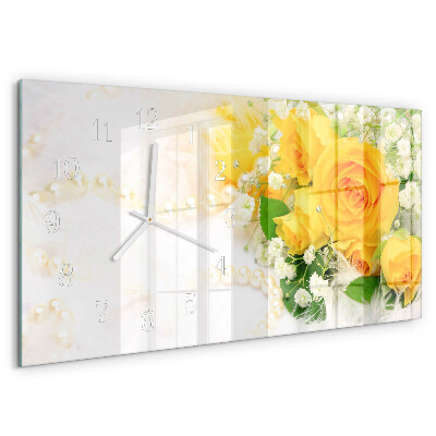 Reloj horizontal Flores