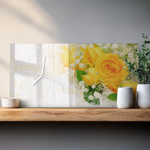 Reloj horizontal Flores