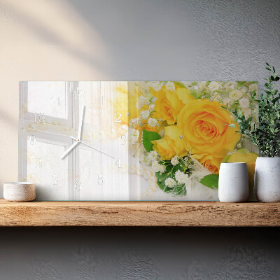 Reloj horizontal Flores