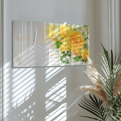 Reloj horizontal Flores