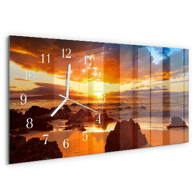 Reloj horizontal Atardecer