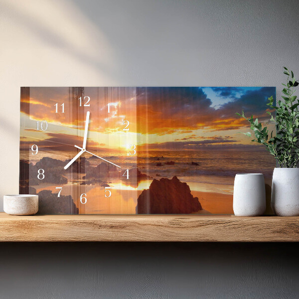 Reloj horizontal Atardecer