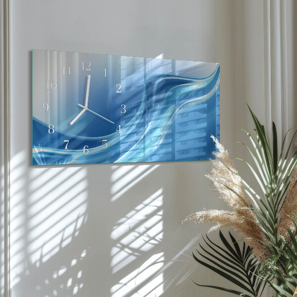 Reloj horizontal Olas Azules