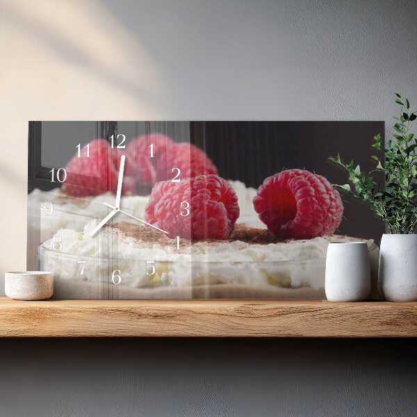 Reloj horizontal Postre De Frambuesa