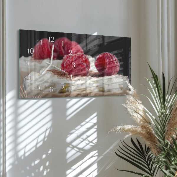 Reloj horizontal Postre De Frambuesa