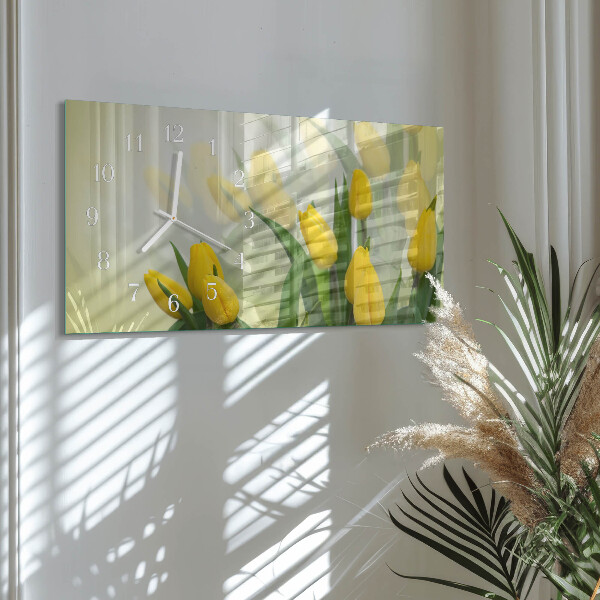 Reloj horizontal Tulipanes