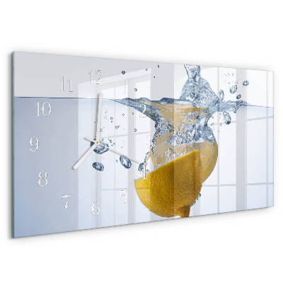 Reloj horizontal Limón En Agua