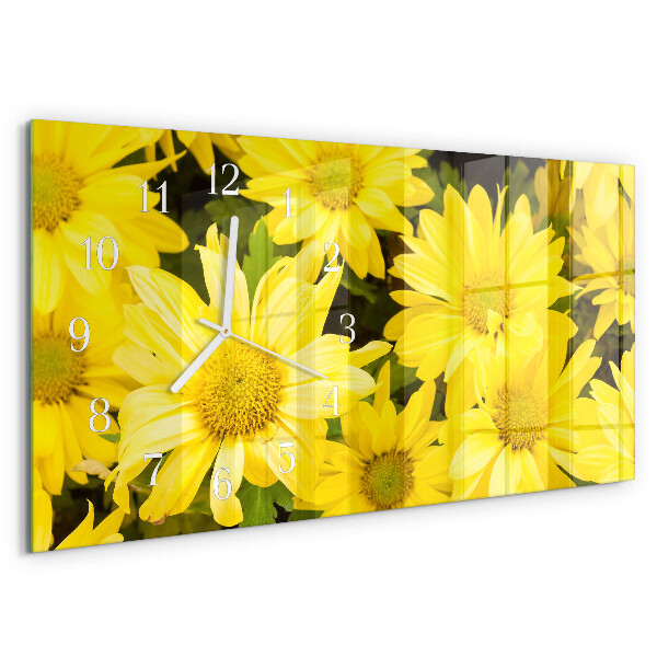Reloj horizontal Flores Amarillas