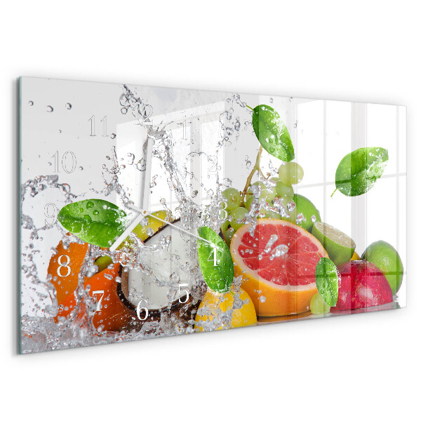 Reloj horizontal Fruta En Agua