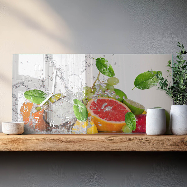 Reloj horizontal Fruta En Agua