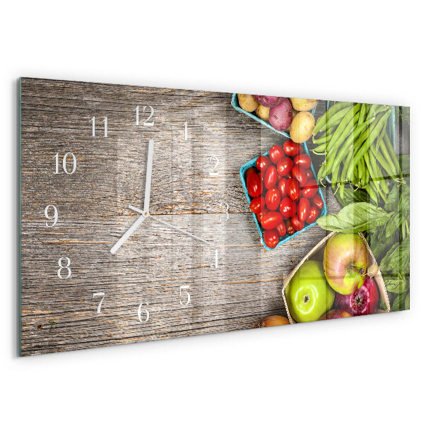Reloj horizontal Verduras