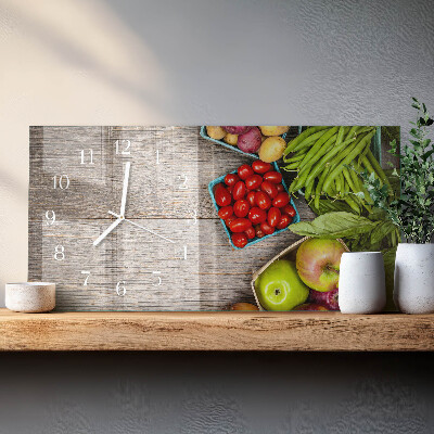 Reloj horizontal Verduras