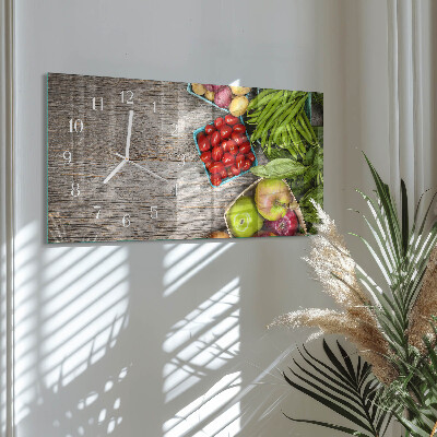 Reloj horizontal Verduras