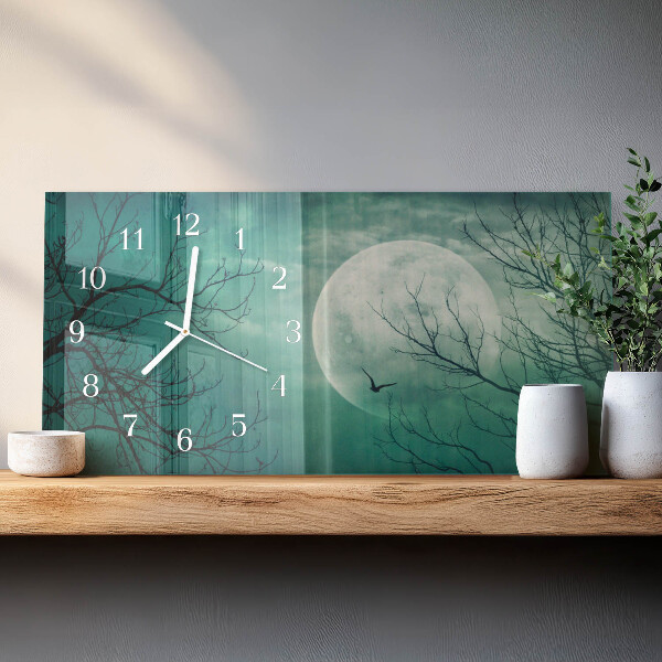 Reloj horizontal Luna