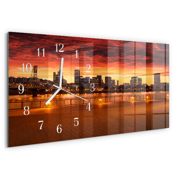 Reloj horizontal Atardecer