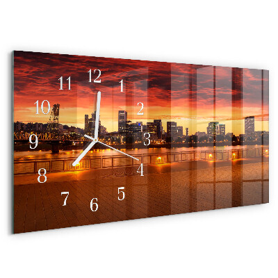 Reloj horizontal Atardecer