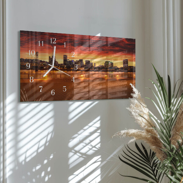Reloj horizontal Atardecer