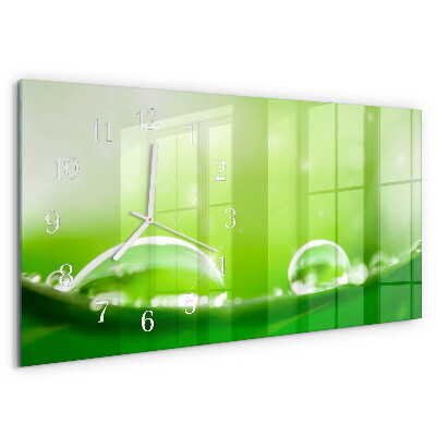 Reloj horizontal Gotas De Agua