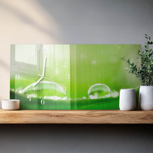 Reloj horizontal Gotas De Agua