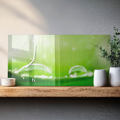 Reloj horizontal Gotas De Agua