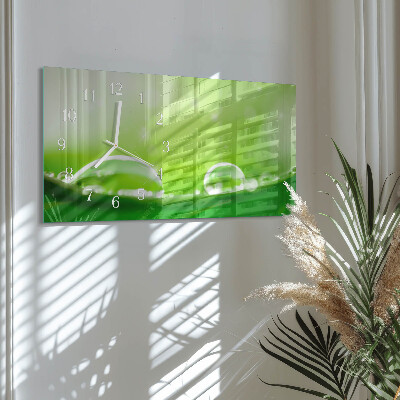 Reloj horizontal Gotas De Agua
