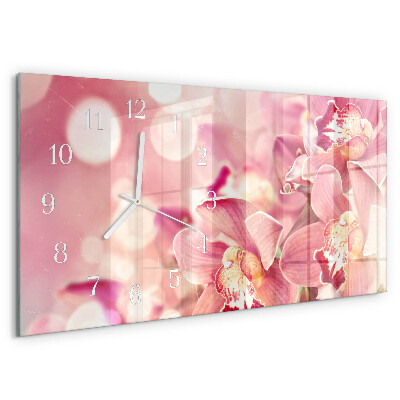 Reloj horizontal Orquídeas