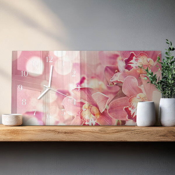 Reloj horizontal Orquídeas