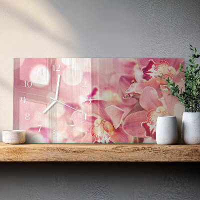 Reloj horizontal Orquídeas