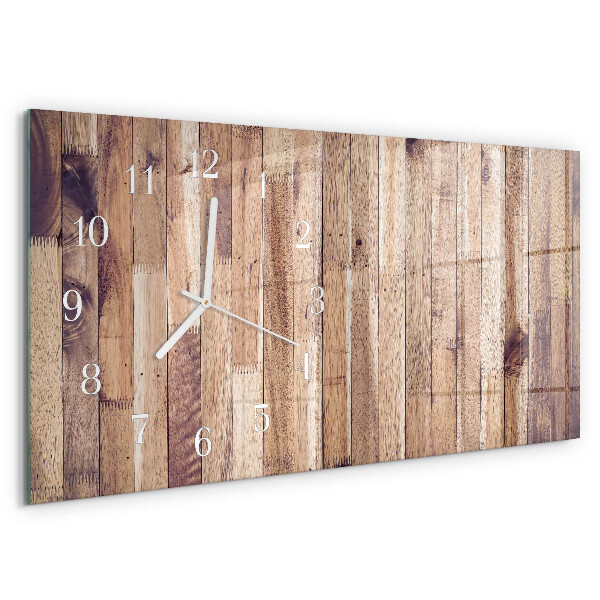 Reloj horizontal Tablas De Madera