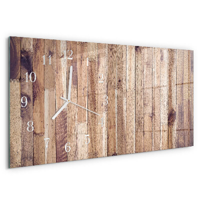 Reloj horizontal Tablas De Madera