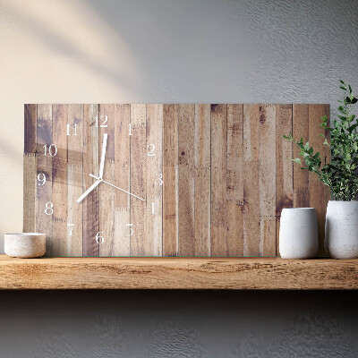 Reloj horizontal Tablas De Madera