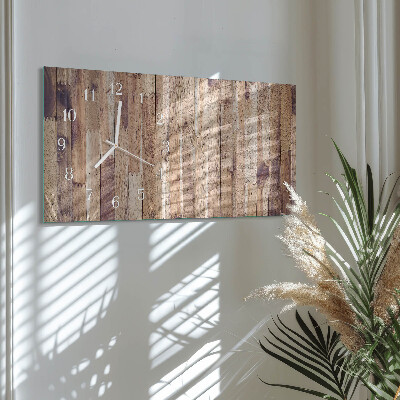 Reloj horizontal Tablas De Madera