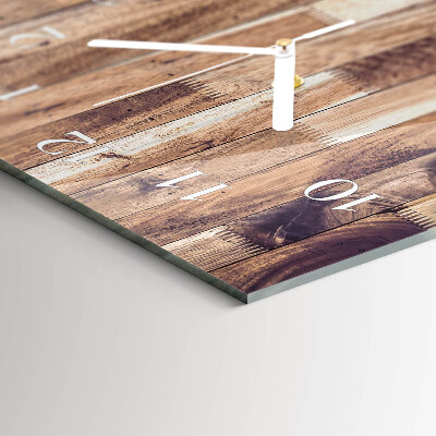 Reloj horizontal Tablas De Madera