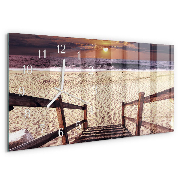 Reloj horizontal Escaleras A La Playa