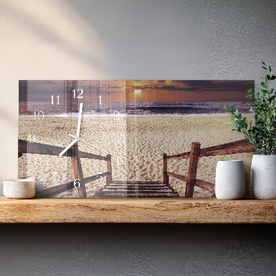 Reloj horizontal Escaleras A La Playa