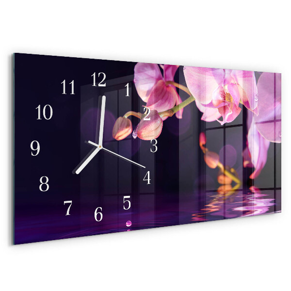 Reloj horizontal Orquídea