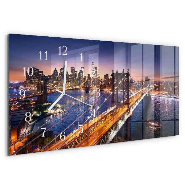 Reloj horizontal Nueva York