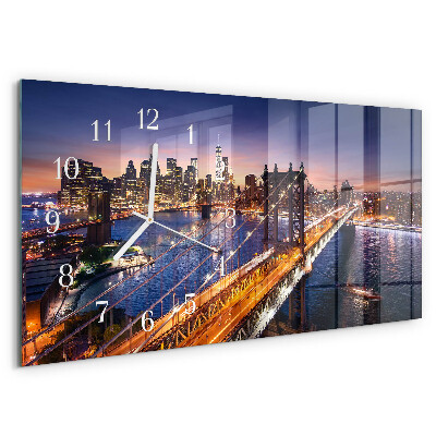 Reloj horizontal Nueva York