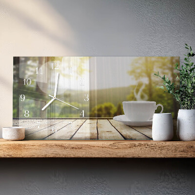 Reloj horizontal Café