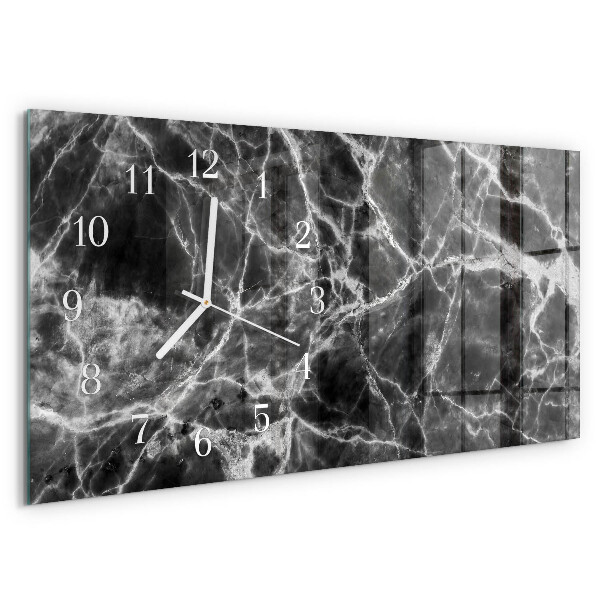 Reloj horizontal Mármol Negro