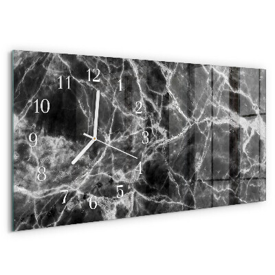 Reloj horizontal Mármol Negro