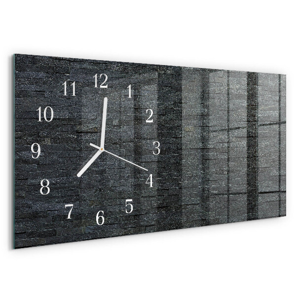 Reloj horizontal Piedra De Pizarra