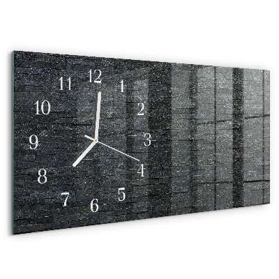 Reloj horizontal Piedra De Pizarra