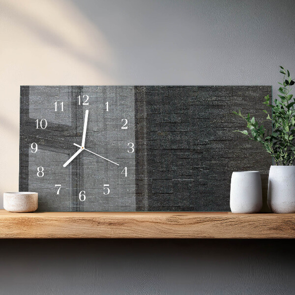 Reloj horizontal Piedra De Pizarra