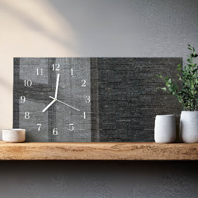 Reloj horizontal Piedra De Pizarra