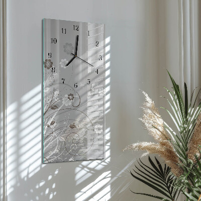 Reloj rectangular Flores
